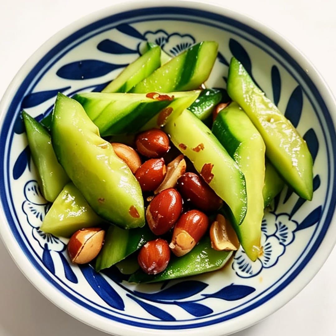 Concombres marinés aux cacahuètes
